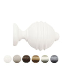 Handcrafted Florentine 48mm Pole Ribbed Ball Finial