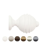 Handcrafted Florentine 48mm Pole Ribbed Ball Finial