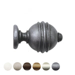 Handcrafted Florentine 48mm Pole Ribbed Ball Finial