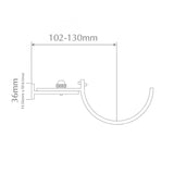 Handcrafted 48/50mm Pole Adjustable Metal Centre Bracket