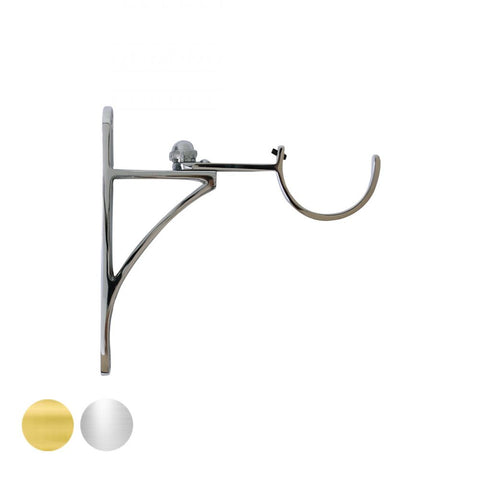 Handcrafted 48/50mm Pole Adjustable Metal End Bracket