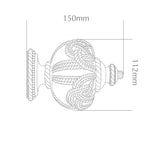Handcrafted Florentine 48mm Pole Rope Finial