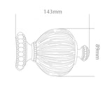 Handcrafted Florentine 48mm Pole Pleated Finial