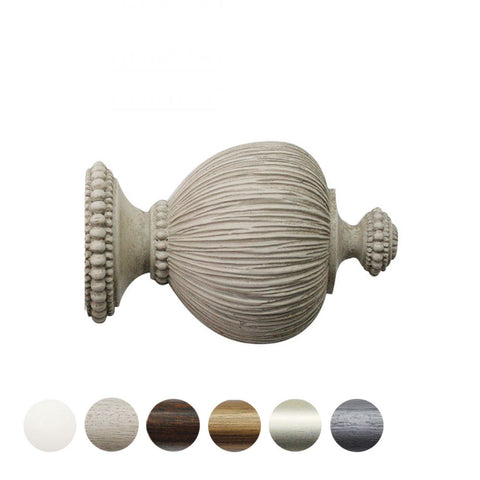 Handcrafted Florentine 48mm Pole Pleated Finial