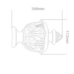 Handcrafted Florentine 48mm Pole Acanthus Finial