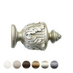 Handcrafted Florentine 48mm Pole Acanthus Finial