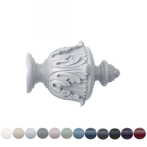 Handcrafted, Estate 48mm, Acanthus Finial