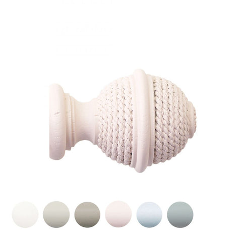 Handcrafted, Seychelles 40mm, Woven RopeFinial
