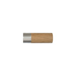 Lunar 28mm, Oak Barrel Finial, Matt Nickel