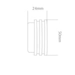 Strand 35mm Collection, Ribbed End Stop Finial