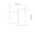 Strand 35mm Collection, Clear End Stop Finial