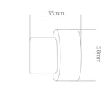 Strand 35mm Collection, Clear End Stop Finial