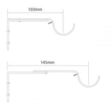 Cosmos 28mm Contract, Extendable Brackets, Matt Nickel, Pack of 30