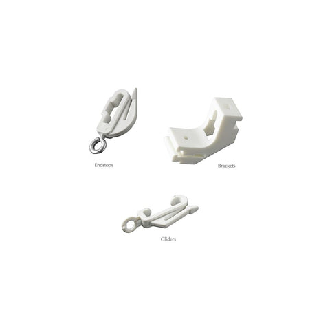 W964F White Drape Fittings for 240cm Track